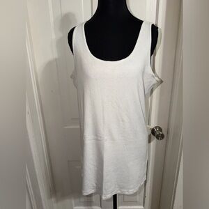 Sonoma Women's plus size XXL white with sparkles Tank Top, shirt